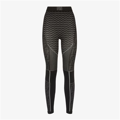 fendi black tech fabric leggings|Black tech fabric leggings .